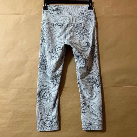 Lululemon | Wunder Under Crop High Rise Leggings Twine White Multi Size 6 - Picture 8 of 10